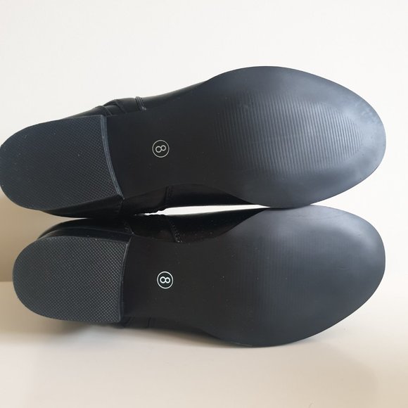 Black ankle boots | low block heel boots - Picture 4 of 4